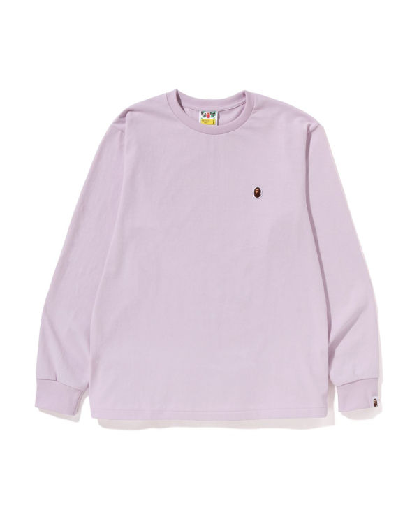 Bape Ape Head One Point L/S Tricko Panske Nachový | SK-2305