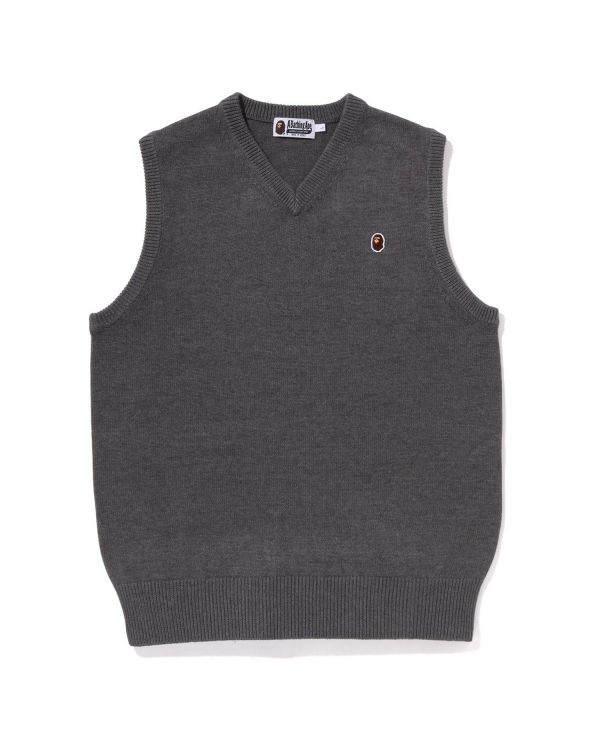 Bape Ape Head One Point Pleteniny Panske Siva | SK-3025