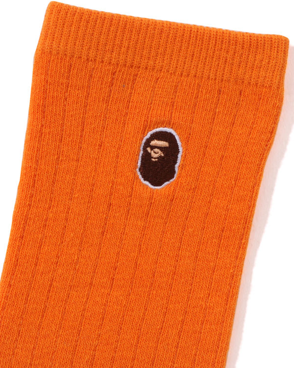 Bape Ape Head One Point Ponozky Damske Oranžové | SK-9528