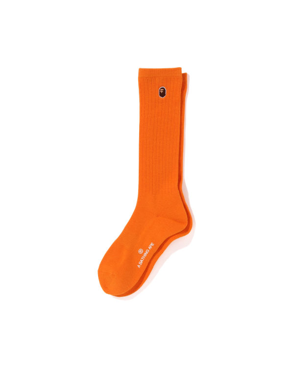 Bape Ape Head One Point Ponozky Damske Oranžové | SK-9528