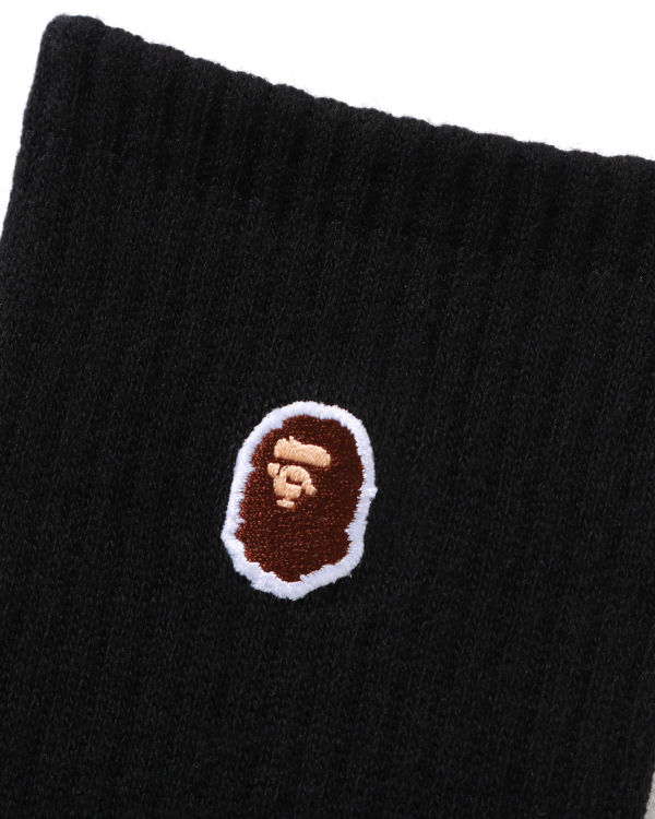 Bape Ape Head One Point Ponozky Panske Čierne | SK-8931