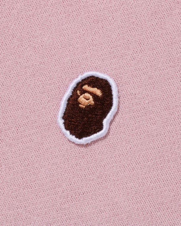 Bape Ape Head One Point Relaxed Fit Crewneck Mikiny Panske Ruzove | SK-3246