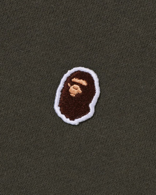 Bape Ape Head One Point Relaxed Fit Crewneck Mikiny Panske Zelene | SK-4021