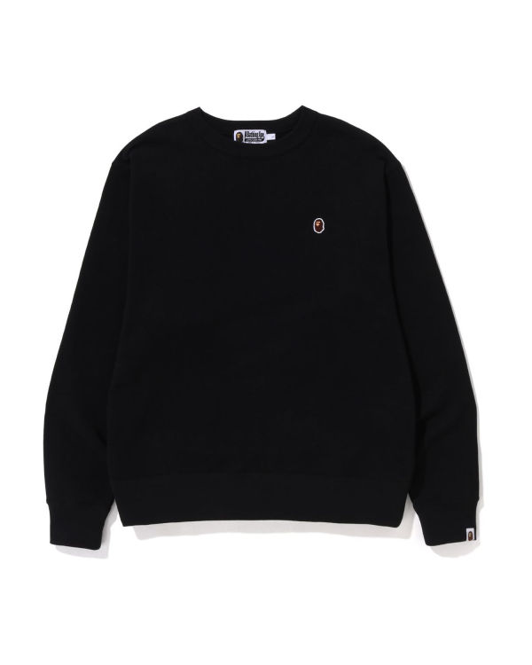 Bape Ape Head One Point Relaxed Fit Crewneck Mikiny Panske Čierne | SK-7583