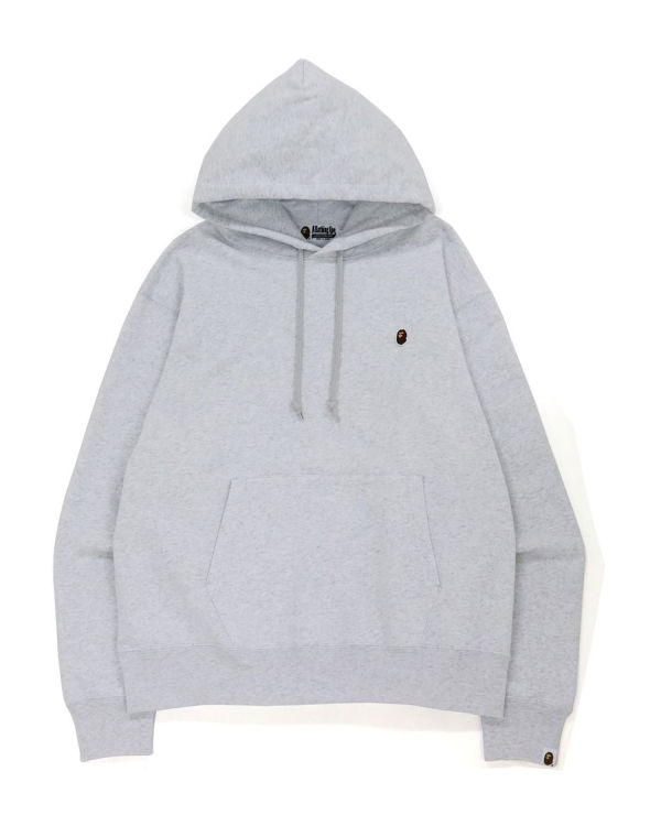 Bape Ape Head One Point Relaxed Fit L/S Mikiny S Kapucňou Panske Siva | SK-0389