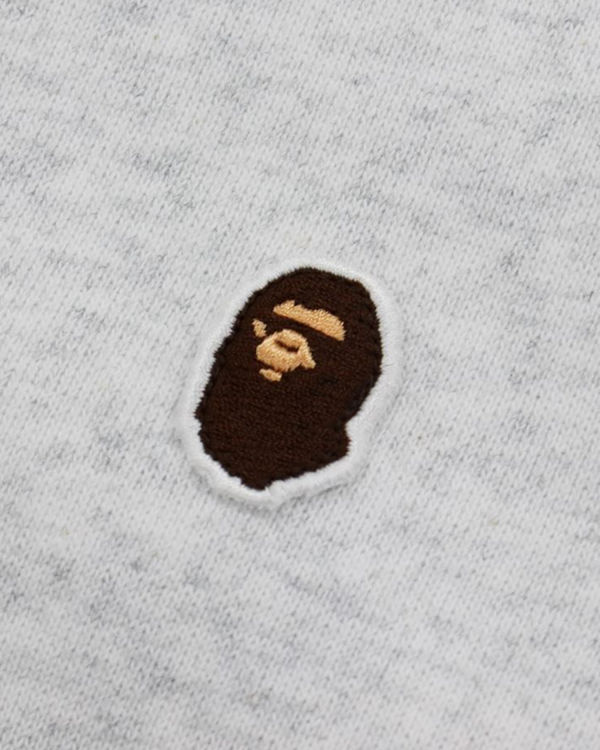 Bape Ape Head One Point Relaxed hooded Mikiny S Kapucňou Panske Svetlo Siva | SK-1675