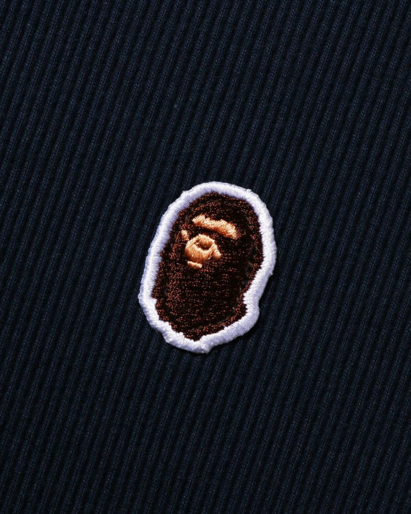 Bape Ape Head One Point Rib Tricko Damske Námornícka Modrá Modre | SK-6051