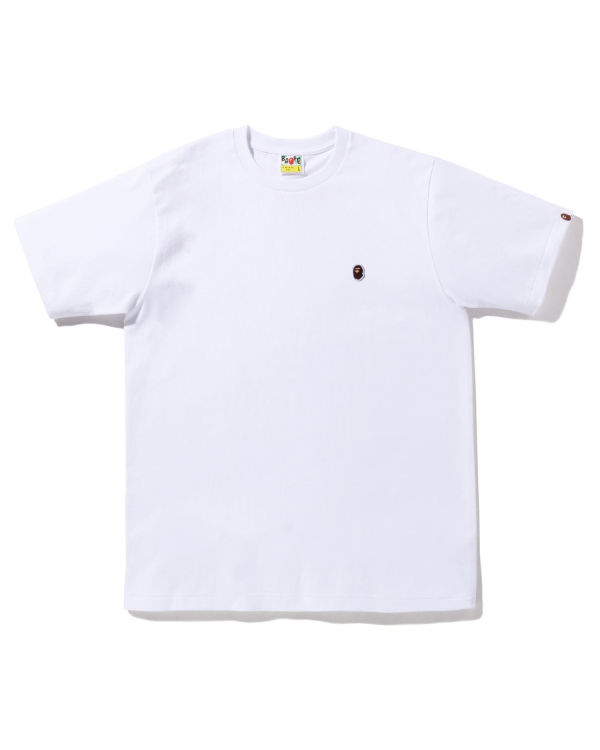 Bape Ape Head One Point Tricko Panske Biele | SK-1479