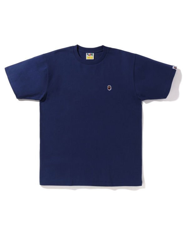 Bape Ape Head One Point Tricko Panske Námornícka Modrá Modre | SK-5936