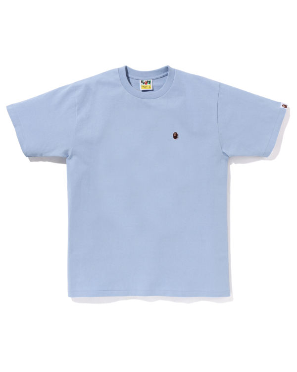 Bape Ape Head One Point Tricko Panske Svetlo Modre | SK-3984