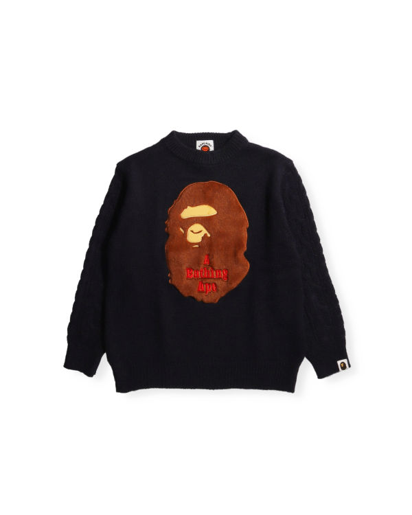 Bape Ape Head Patch Pleteniny Detske Námornícka Modrá Modre | SK-3284