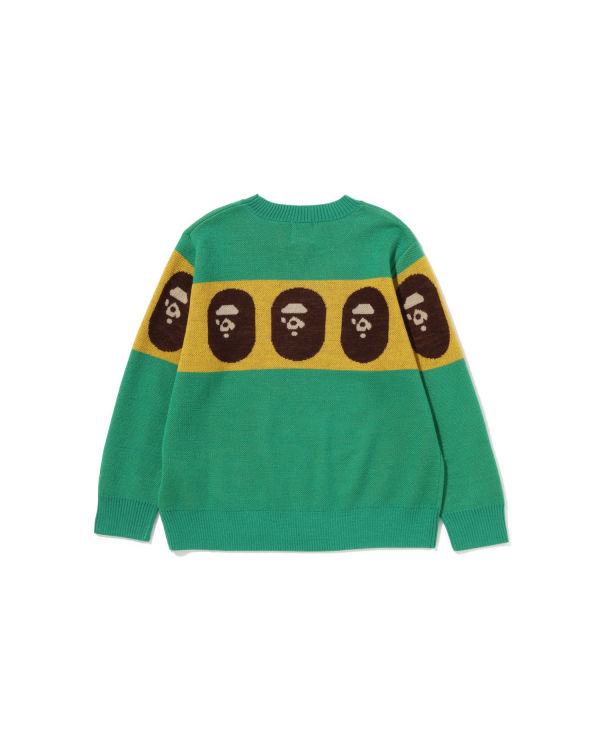 Bape Ape Head Pleteniny Detske Svetlo Zelene | SK-4590