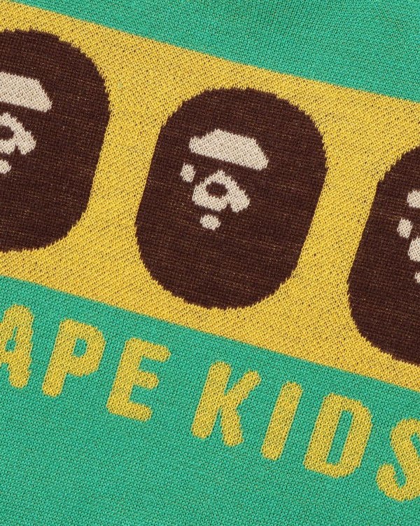 Bape Ape Head Pleteniny Detske Svetlo Zelene | SK-4590