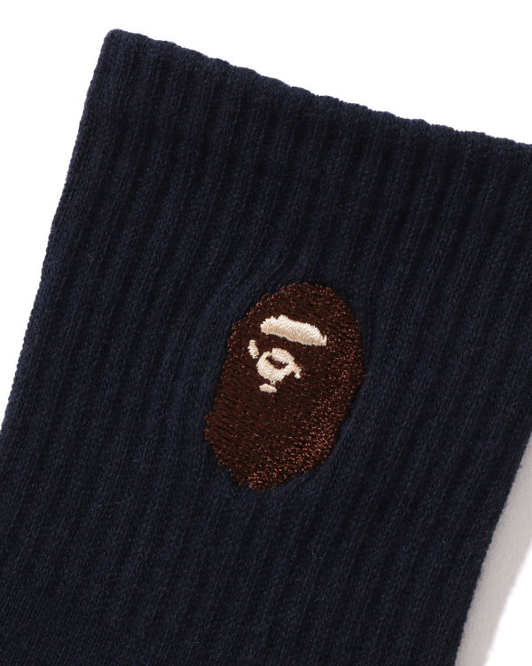 Bape Ape Head Rebrovaný Ponozky Detske Námornícka Modrá Modre | SK-8610