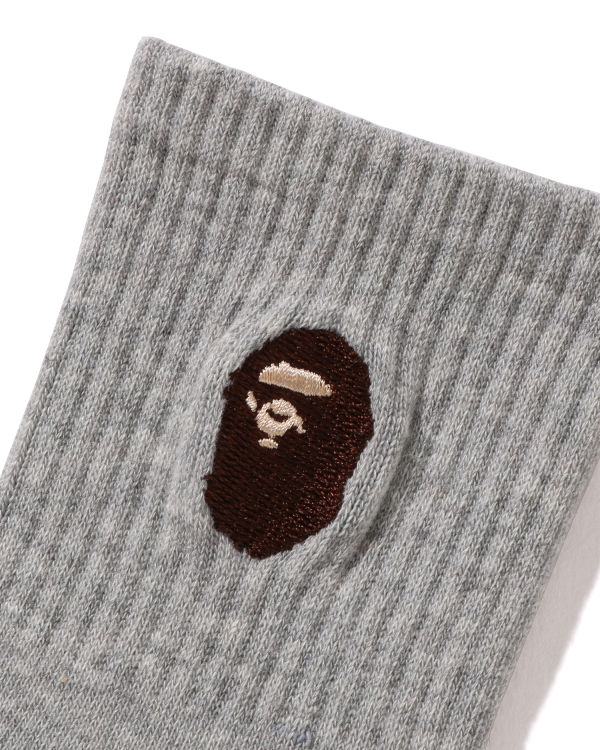 Bape Ape Head Rebrovaný Ponozky Detske Siva | SK-4376