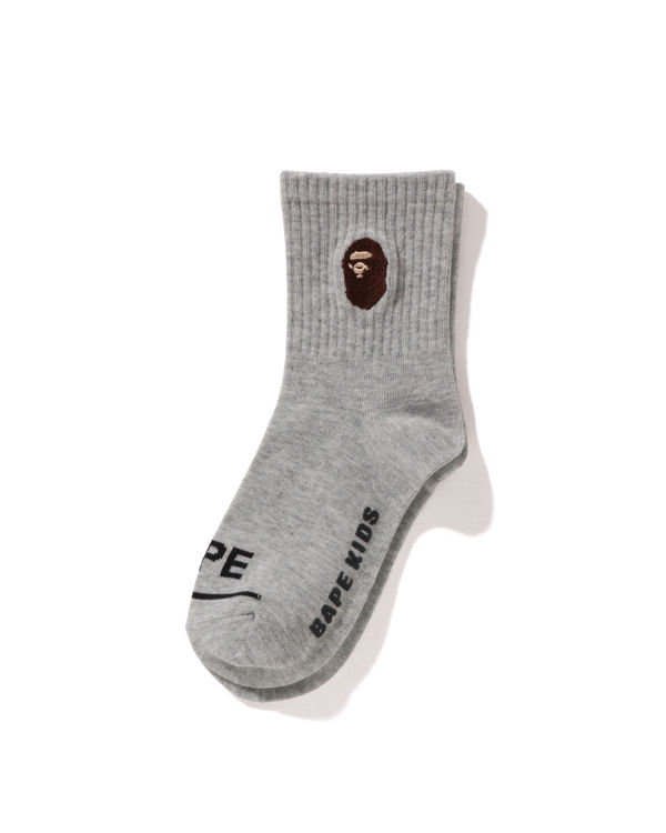 Bape Ape Head Rebrovaný Ponozky Detske Siva | SK-4376
