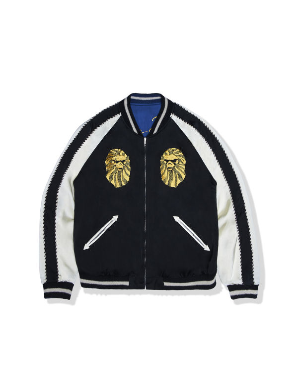 Bape Ape Head bomber Bundy Panske Čierne | SK-8367