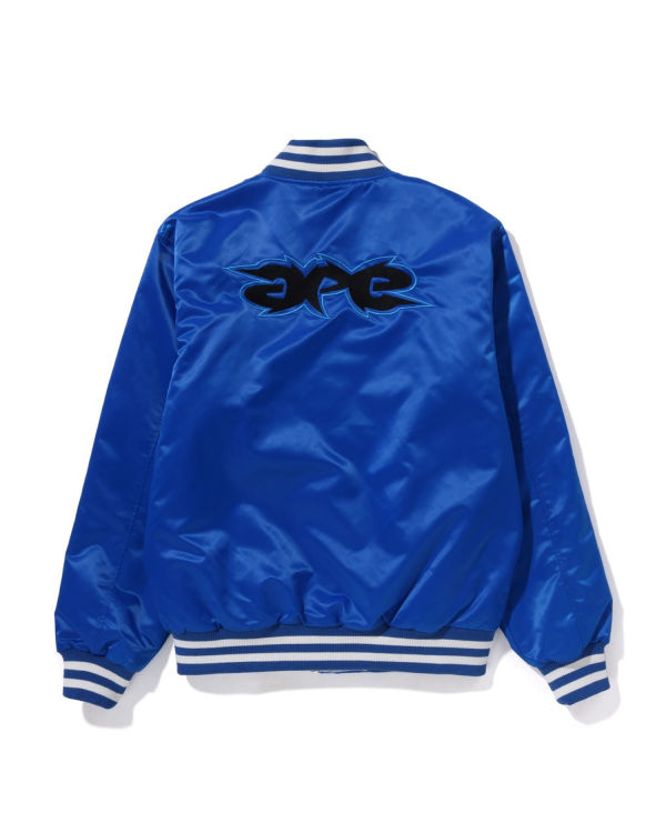 Bape Ape Relaxed Fit Nylon Varsity Bundy Panske Modre | SK-8093