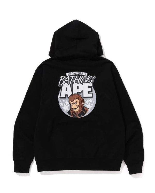 Bape Ape Relaxed Fit Pullover Mikiny S Kapucňou Panske Čierne | SK-0754