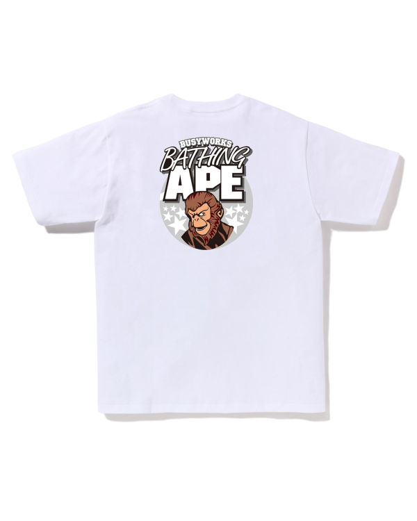 Bape Ape Tricko Panske Biele | SK-5670