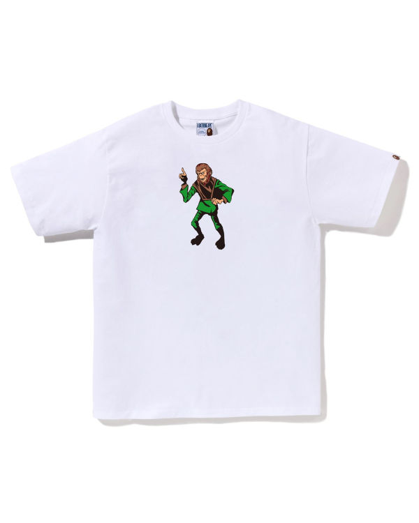 Bape Ape Tricko Panske Biele | SK-5670