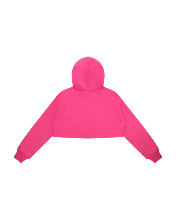Bape Apee logo cropped hoody Mikiny S Kapucňou Damske Ruzove | SK-5697