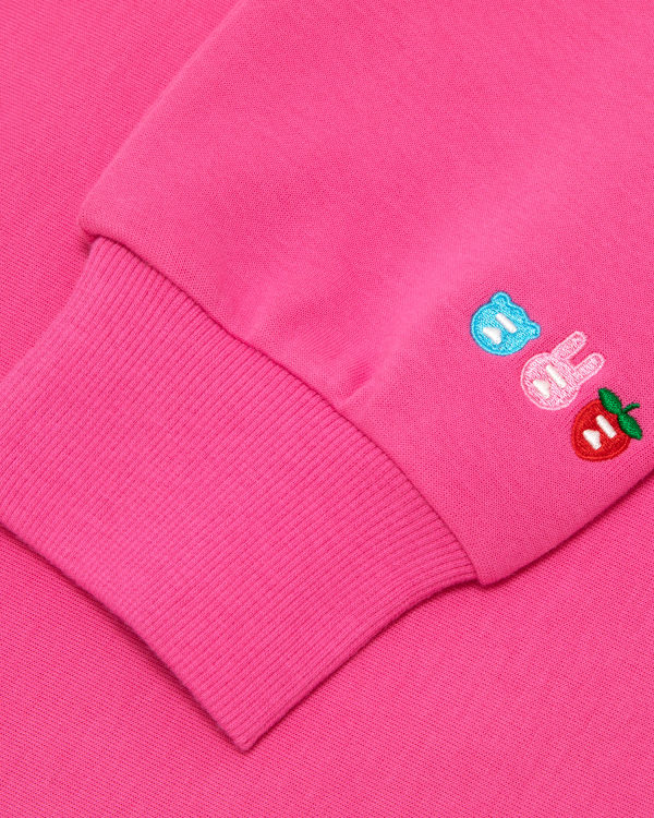 Bape Apee logo cropped hoody Mikiny S Kapucňou Damske Ruzove | SK-5697