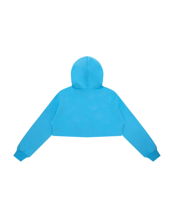 Bape Apee logo cropped hoody Mikiny S Kapucňou Damske Modre | SK-7416