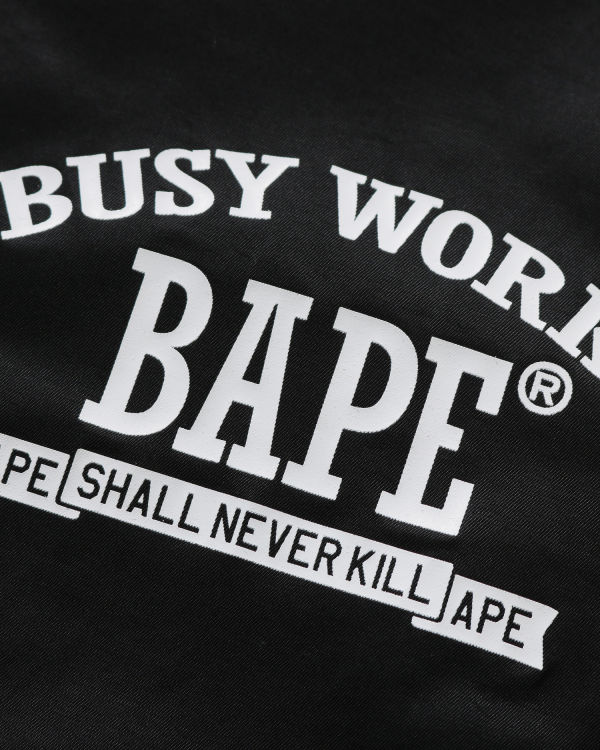 Bape Archive Patch Puffer Nylon Varsity Bundy Panske Čierne | SK-8960