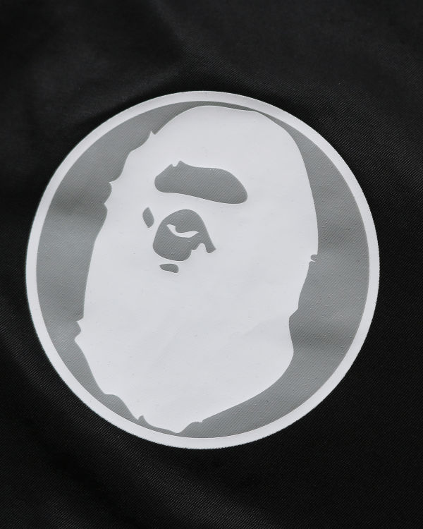 Bape Archive Patch Puffer Nylon Varsity Bundy Panske Čierne | SK-8960