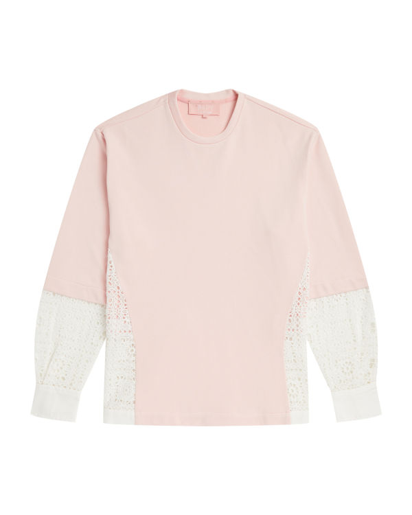 Bape Asymmetric layered Mikiny Damske Ruzove | SK-3165