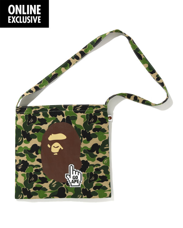 Bape BAPEONLINE Sacoche Taška Cez Rameno Panske Zelene | SK-8415