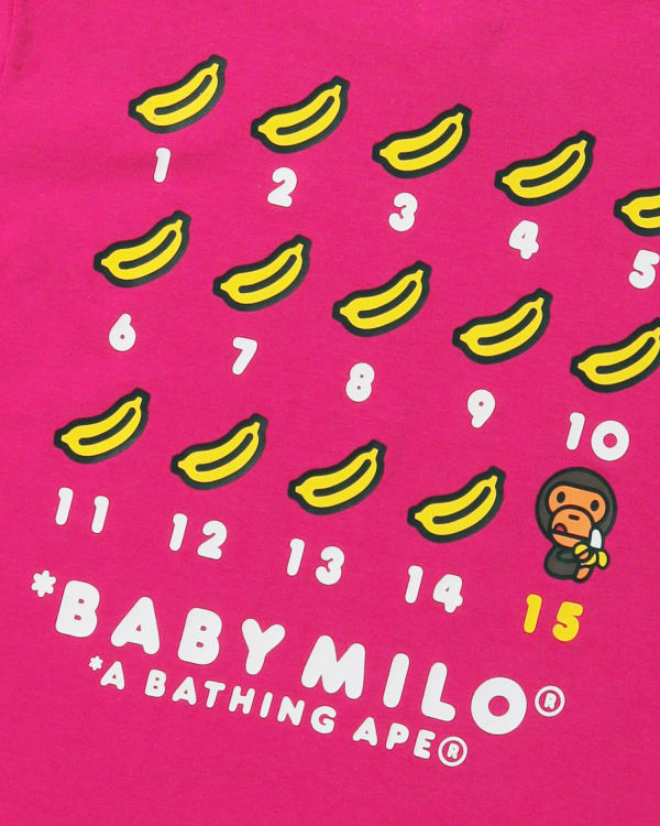 Bape BK15TH Anniversay Milo Tricko Detske Ruzove | SK-5720