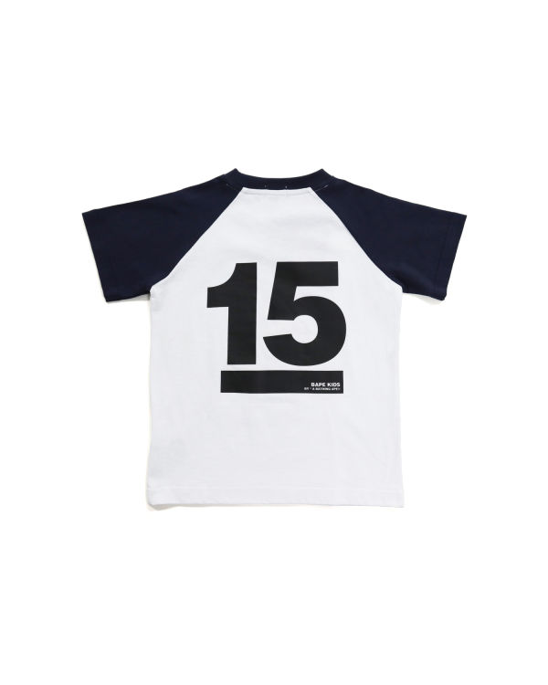 Bape BK15th Anniversary Ape Head Tricko Detske Biele | SK-5438