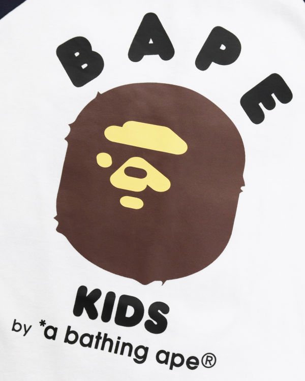Bape BK15th Anniversary Ape Head Tricko Detske Biele | SK-5438