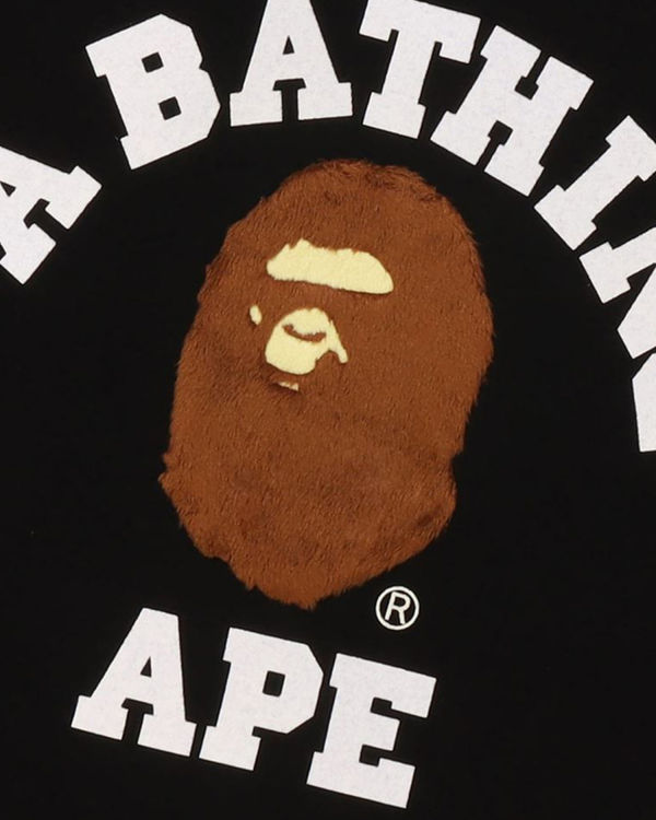 Bape BOA College Tricko Damske Čierne | SK-6704