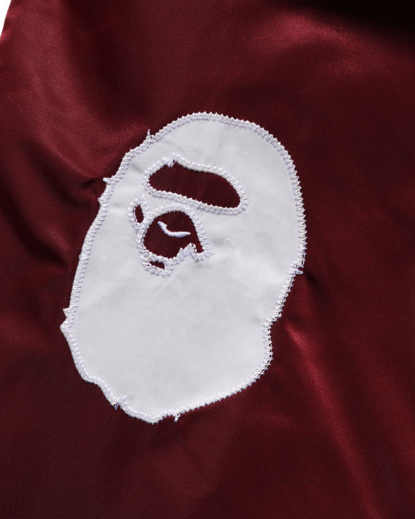 Bape B.A Nylon Varsity Bundy Panske Bordove | SK-8296