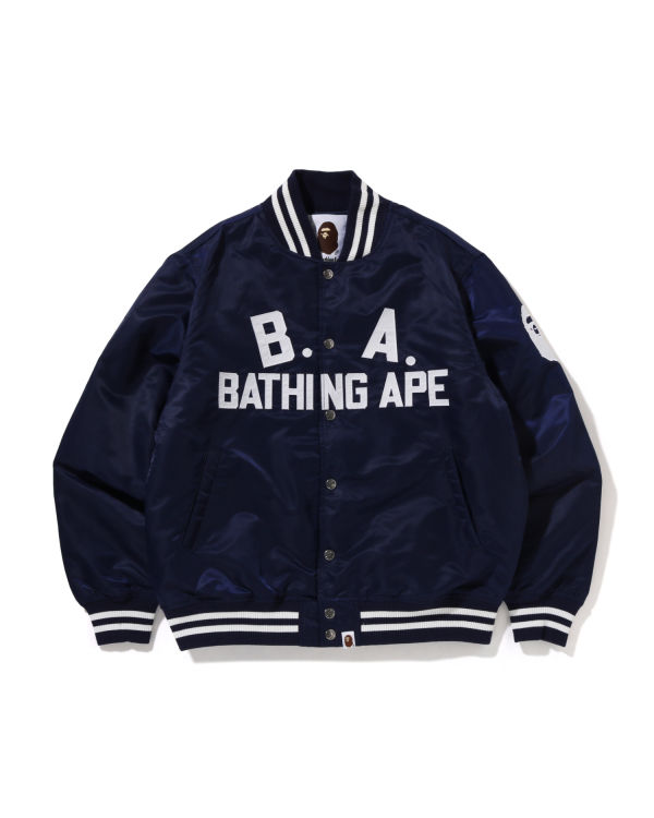Bape B.A Nylon Varsity Bundy Panske Modre | SK-3481