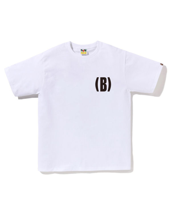Bape B One Point Tricko Panske Biele | SK-4280