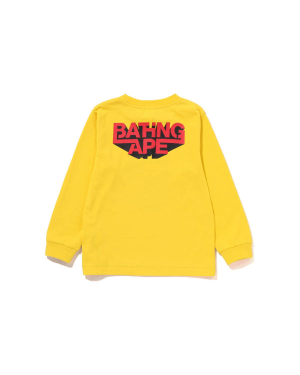 Bape Bathing Ape Ape Head L/S Tricko Detske Žlté | SK-9468