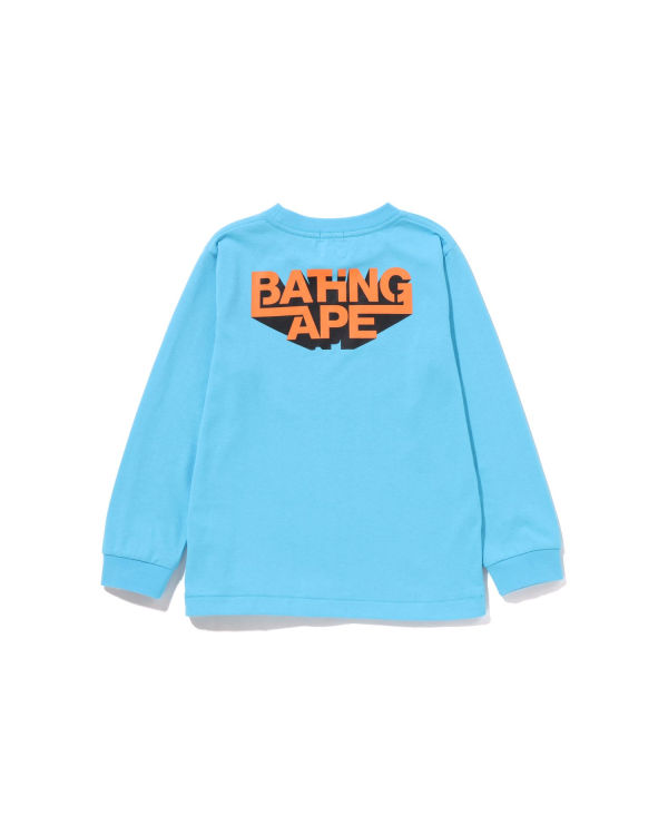 Bape Bathing Ape Ape Head L/S Tricko Detske Modre | SK-9536