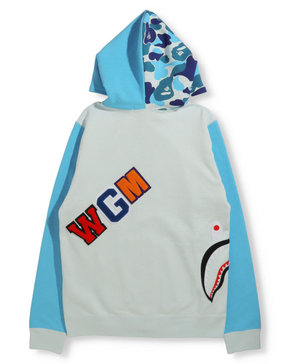 Bape Big ABC Camo Multi Shark Full Zip Mikiny S Kapucňou Damske Modre | SK-1248