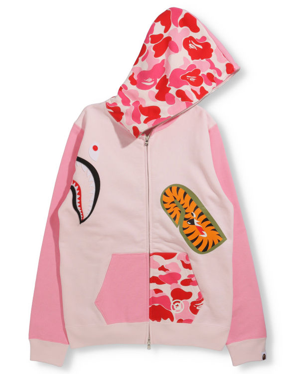 Bape Big ABC Camo Multi Shark Full Zip Mikiny S Kapucňou Damske Ruzove | SK-2759