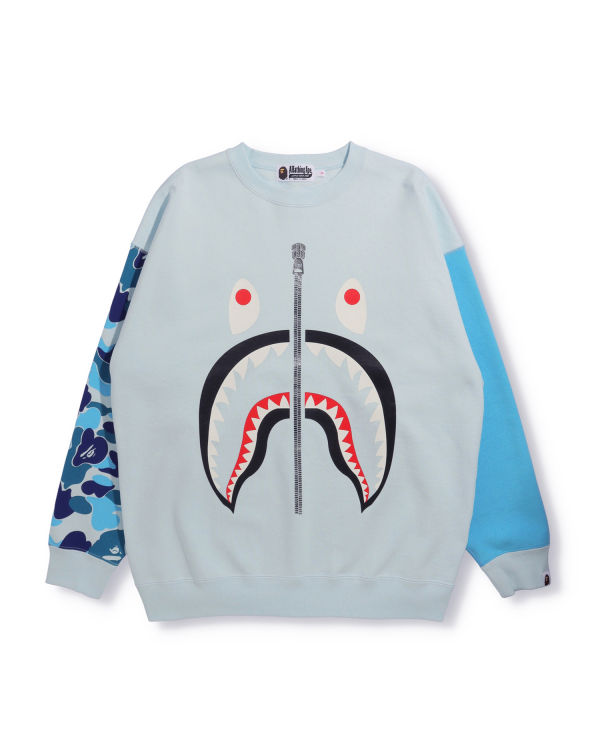 Bape Big ABC Camo Shark Oversized Crew Neck Mikiny Damske Modre | SK-5308