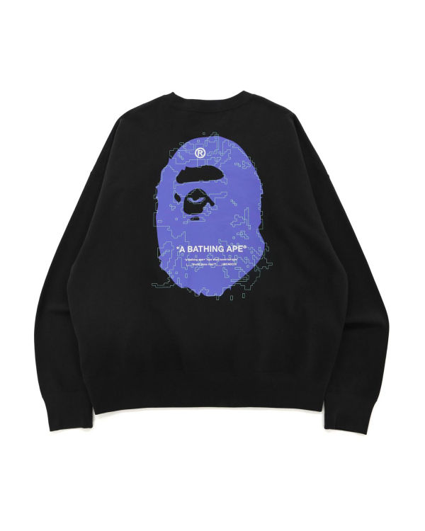 Bape Big Ape Head Digitálny Mosaic Mikiny Panske Tmavo Siva | SK-0138