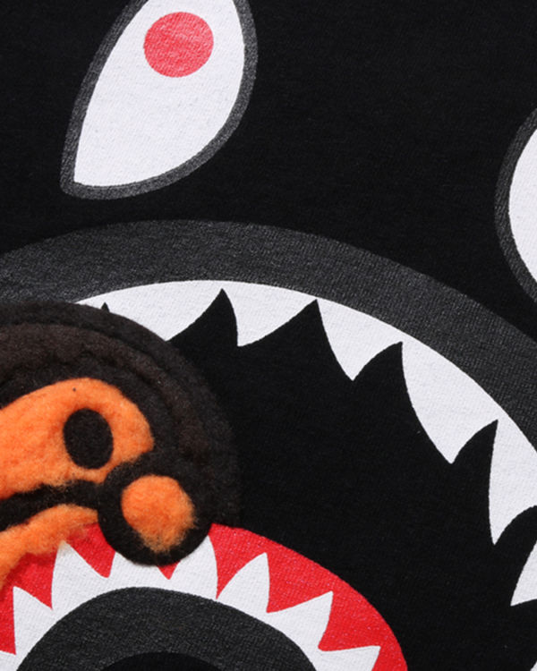 Bape Boa Fleece Milo Shark Tricko Detske Čierne | SK-2341