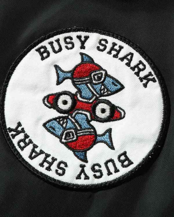 Bape Busy Shark Loose Fit MA-1 Kabáty Panske Čierne | SK-8926