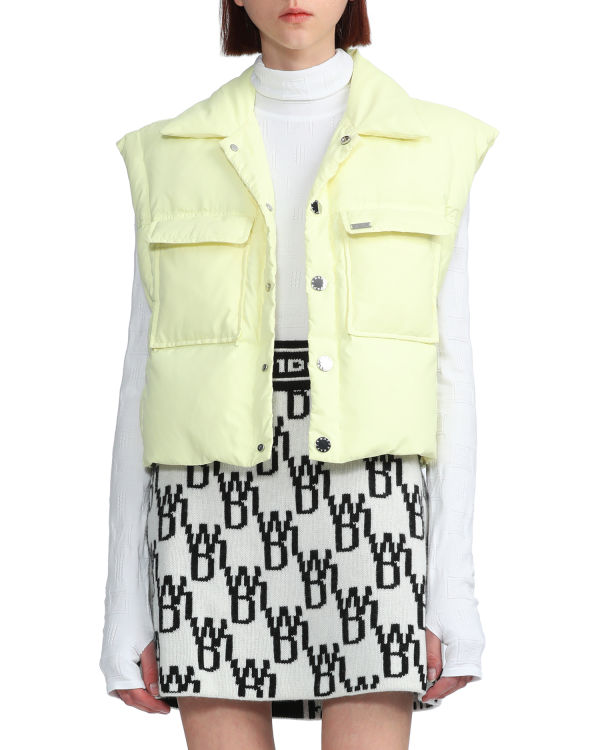 Bape Buttoned cropped Vesty Damske Žlté | SK-8231