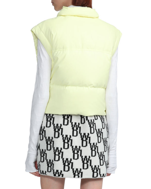 Bape Buttoned cropped Vesty Damske Žlté | SK-8231