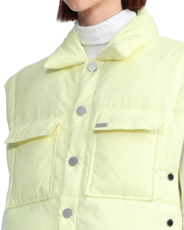 Bape Buttoned cropped Vesty Damske Žlté | SK-8231